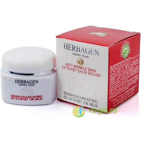 Crema-Balsam Antirid Extract Din Melc Bio 50ml, HERBAGEN, Cosmetice ten, 1, Vegis.ro