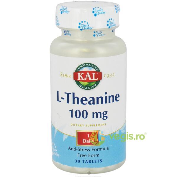 L-Theanine 100mg 30cpr (L-Teanina) Secom,, KAL, Capsule, Comprimate, 1, Vegis.ro