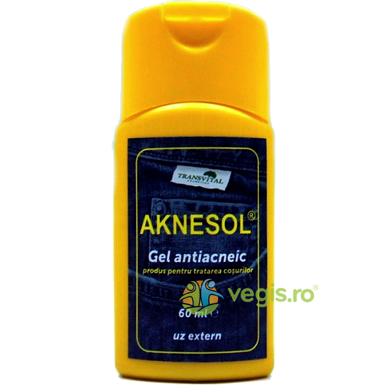 Aknesol - Gel Antiacneic 60ml, QUANTUM PHARM, Unguente, Geluri Naturale, 1, Vegis.ro