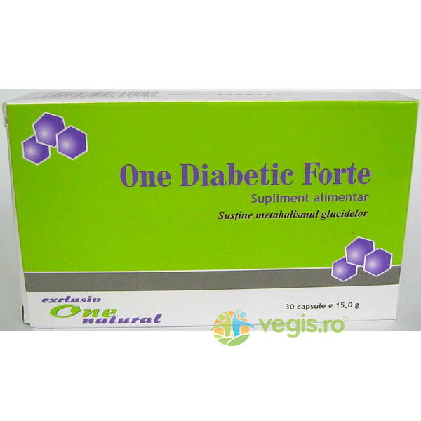 Diabetic Forte 30cps, ONEDIA, Remedii Capsule, Comprimate, 1, Vegis.ro