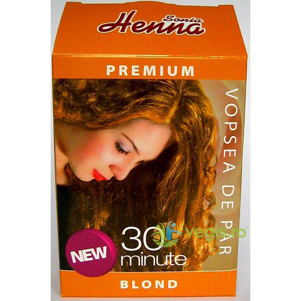 Vopsea Par Henna Premium Blond 60gr, KIAN COSMETICS, Cosmetice Par, 1, Vegis.ro