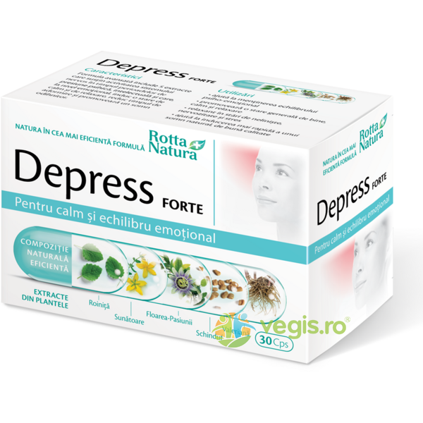 Depress Forte 30cps, ROTTA NATURA, Capsule, Comprimate, 1, Vegis.ro