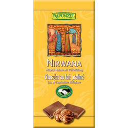 Ciocolata Nirwana cu Lapte si Praline Ecologica/Bio 100g RAPUNZEL