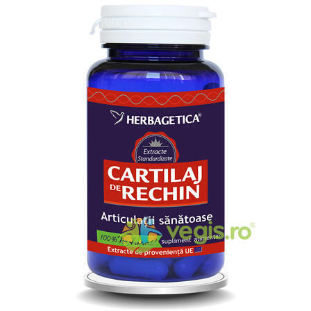 Cartilaj de Rechin 30cps, HERBAGETICA, Remedii Capsule, Comprimate, 1, Vegis.ro