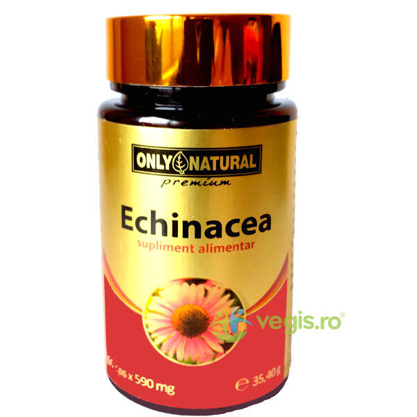 Echinacea 60cps 590mg, ONLY NATURAL, Imunitate, 1, Vegis.ro