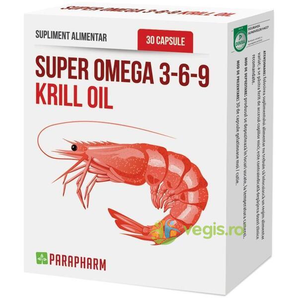 Super Omega 3-6-9 Krill Oil 30cps, QUANTUM PHARM, Capsule, Comprimate, 1, Vegis.ro