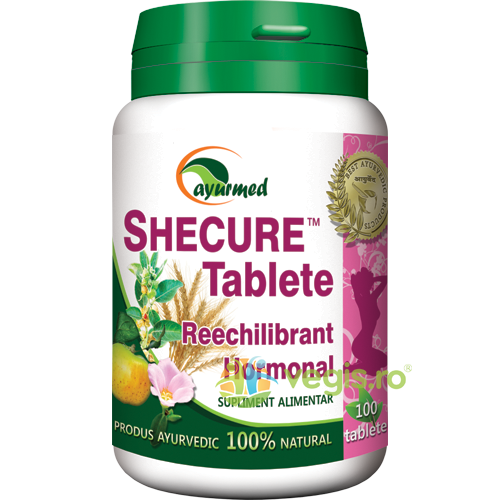 Shecure Reechilibrant Hormonal 100tb, AYURMED, Capsule, Comprimate, 1, Vegis.ro
