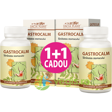 Gastrocalm 60cpr 1+1 Gratis, DACIA PLANT, Remedii Capsule, Comprimate, 1, Vegis.ro