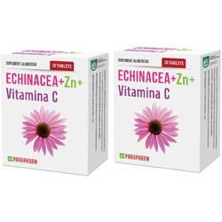 Pachet Echinacea + Zinc + Vitamina C 30cps+30cps QUANTUM PHARM