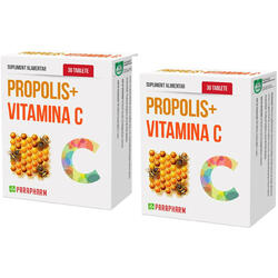 Pachet Propolis + Vitamina C 30tb+30tb QUANTUM PHARM