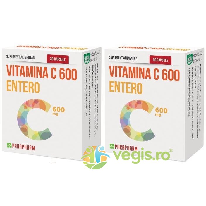 Pachet Vitamina C 600mg Entero 30cps+30cps