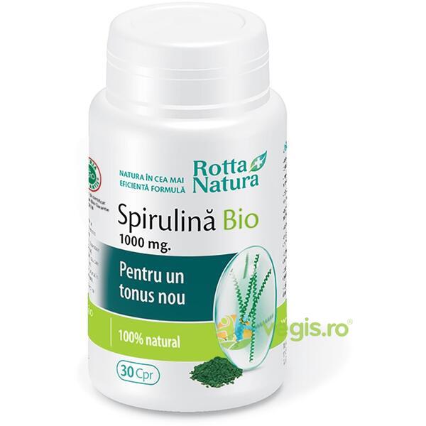 Spirulina Ecologica/Bio 1000mg 30cpr, ROTTA NATURA, Capsule, Comprimate, 1, Vegis.ro