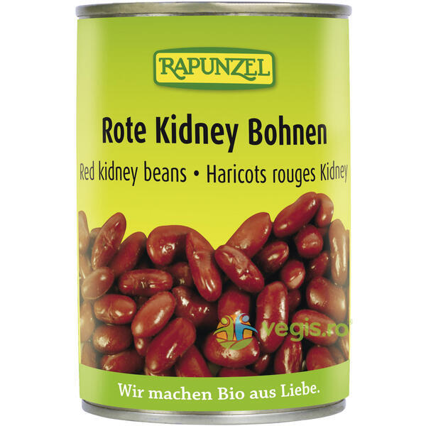 Fasole Kidney Rosie In Doza Ecologica/Bio 400g, RAPUNZEL, Produse BIO, 1, Vegis.ro