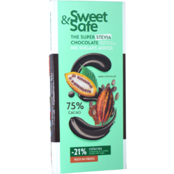Sweet&Safe Ciocolata Amaruie Indulcitor Stevie 90g SLY NUTRITIA