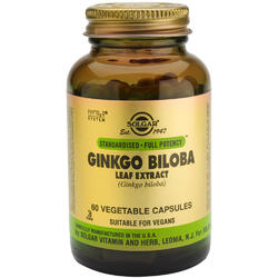Ginkgo Biloba - Extract din frunze 60cps SOLGAR