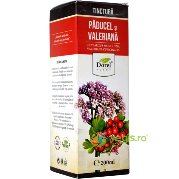 Tinctura Paducel&Valeriana 200ml, DOREL PLANT, Tincturi compuse, 1, Vegis.ro
