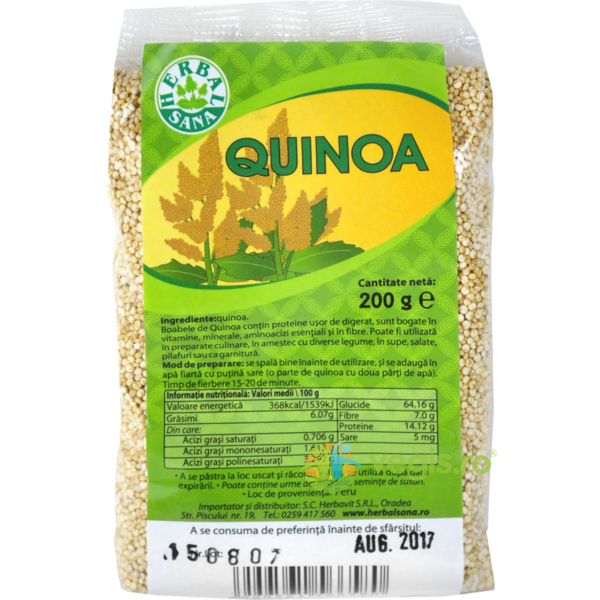 Quinoa 200gr, HERBAVIT, Cereale boabe, 1, Vegis.ro