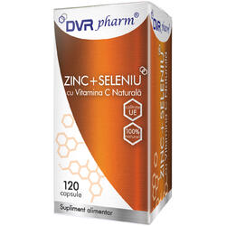 Zinc Seleniu Cu Vitamina C Naturala 120cps DVR PHARM