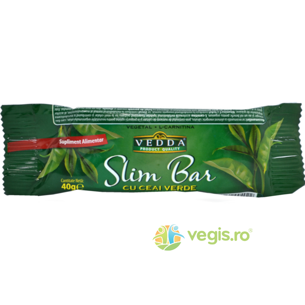 Baton De Slabit Slim Bar Cu Ceai Verde 40gr, VEDDA KALPO, Produse de Slabit, 2, Vegis.ro