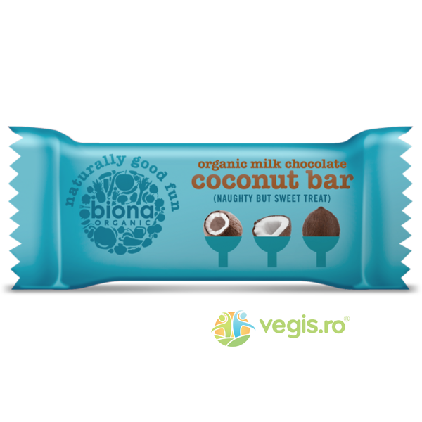 Baton cu Ciocolata si Cocos Ecologic/BIO 40g, BIONA, Dulciuri & Indulcitori Naturali, 1, Vegis.ro