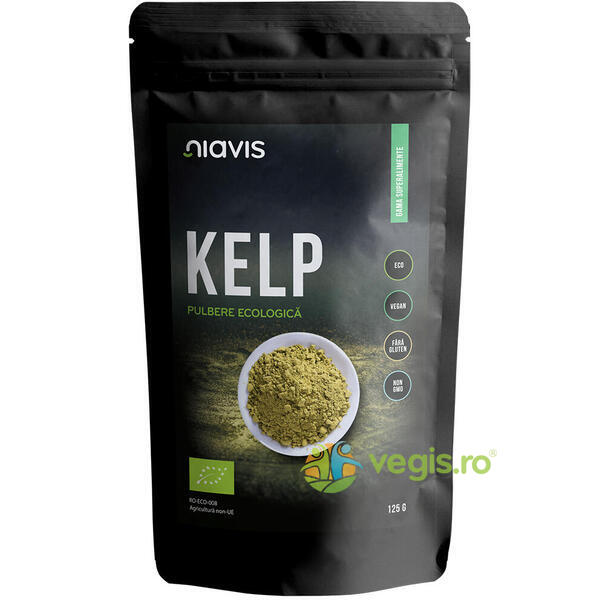 Kelp (Varec) Pulbere Ecologica/Bio 125g, NIAVIS, Produse Vegane, 1, Vegis.ro