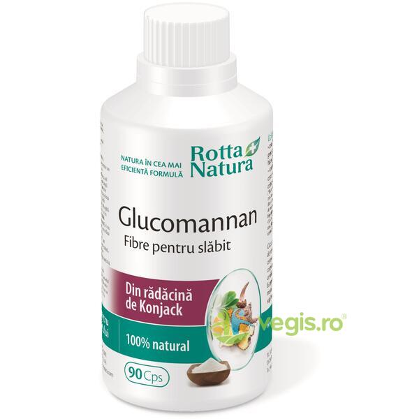 Glucomannan (Konjac) Fibre Pentru Slabit 90cps, ROTTA NATURA, Remedii Capsule, Comprimate, 1, Vegis.ro