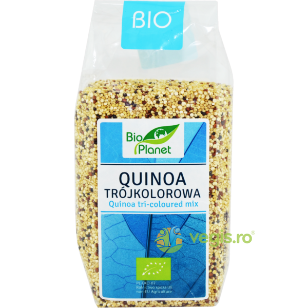 Quinoa Tricolora Ecologica/Bio 250g, BIO PLANET, Leguminoase, 1, Vegis.ro