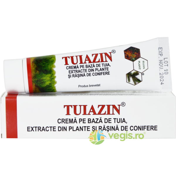 Crema cu Extract de Tuia Tuiazin 50ml, ELZIN PLANT, Unguente, Geluri Naturale, 1, Vegis.ro