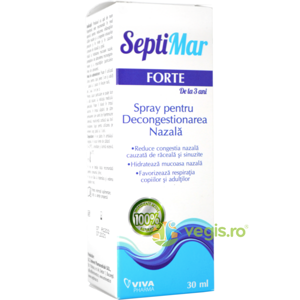Spray pentru Decongestionarea Nazala Septimar Forte 30ml, VIVA PHARMA, Remedii Naturale ORL, 1, Vegis.ro