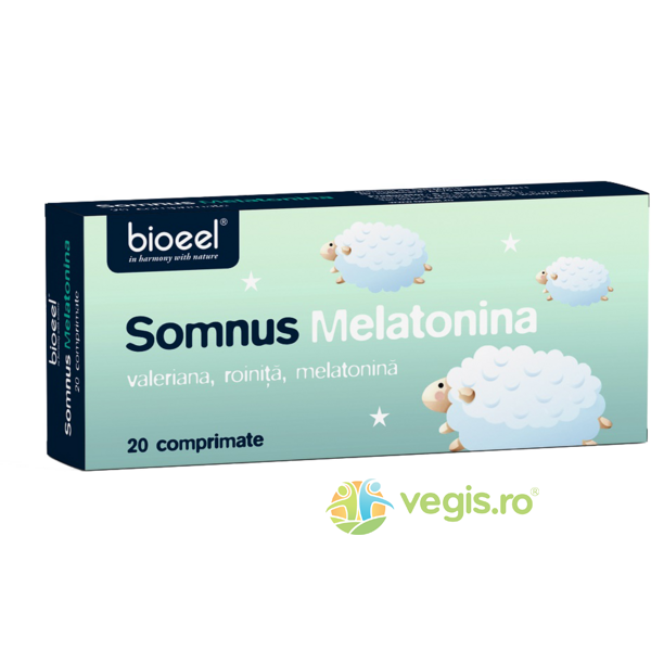 Somnus Melatonina 20cpr, BIOEEL, Capsule, Comprimate, 1, Vegis.ro