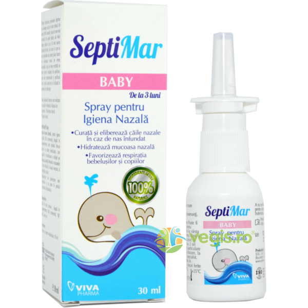 Spray Septimar Baby (Apa De Mare Izotona) 30ml, VITALIA PHARMA, Mamici si copii, 3, Vegis.ro