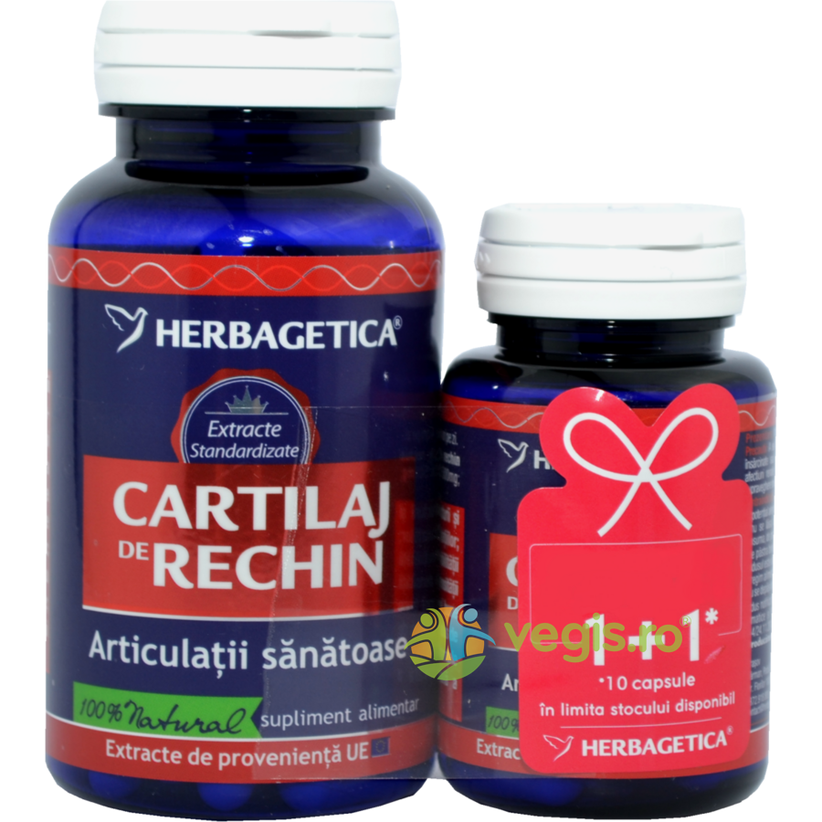 Pachet Cartilaj de Rechin 60cps+10cps Herbagetica