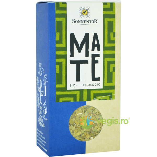Ceai Mate Ecologic/Bio 90g, SONNENTOR, Ceaiuri vrac, 1, Vegis.ro