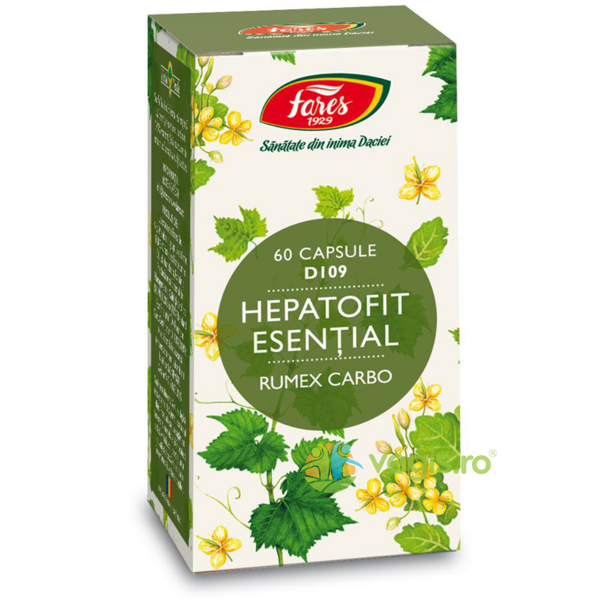 Hepatofit Esential (Rumex Carbo) (D109) 60cps, FARES, Remedii Capsule, Comprimate, 1, Vegis.ro