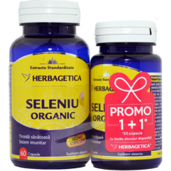 Pachet Seleniu Organic 60cps+30cps HERBAGETICA