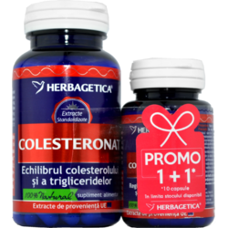 Pachet Colesteronat 60cps+10cps Promo HERBAGETICA