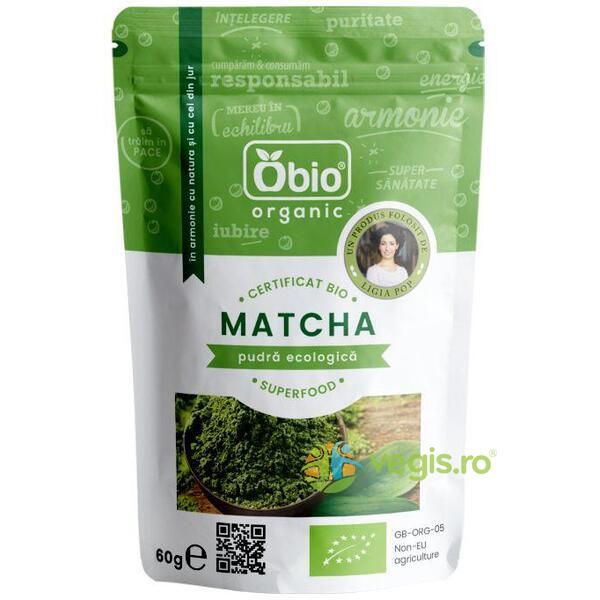 Matcha (Ceai Verde) Eco/Bio 60g, OBIO, Superalimente, 1, Vegis.ro