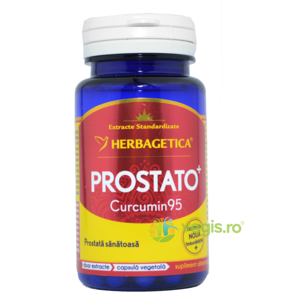 Prostato Curcumin 95 30cps, HERBAGETICA, Capsule, Comprimate, 1, Vegis.ro