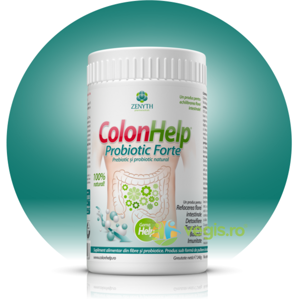 Colon Help Probiotic Forte 240gr, ZENYTH PHARMA, Fibre, 1, Vegis.ro