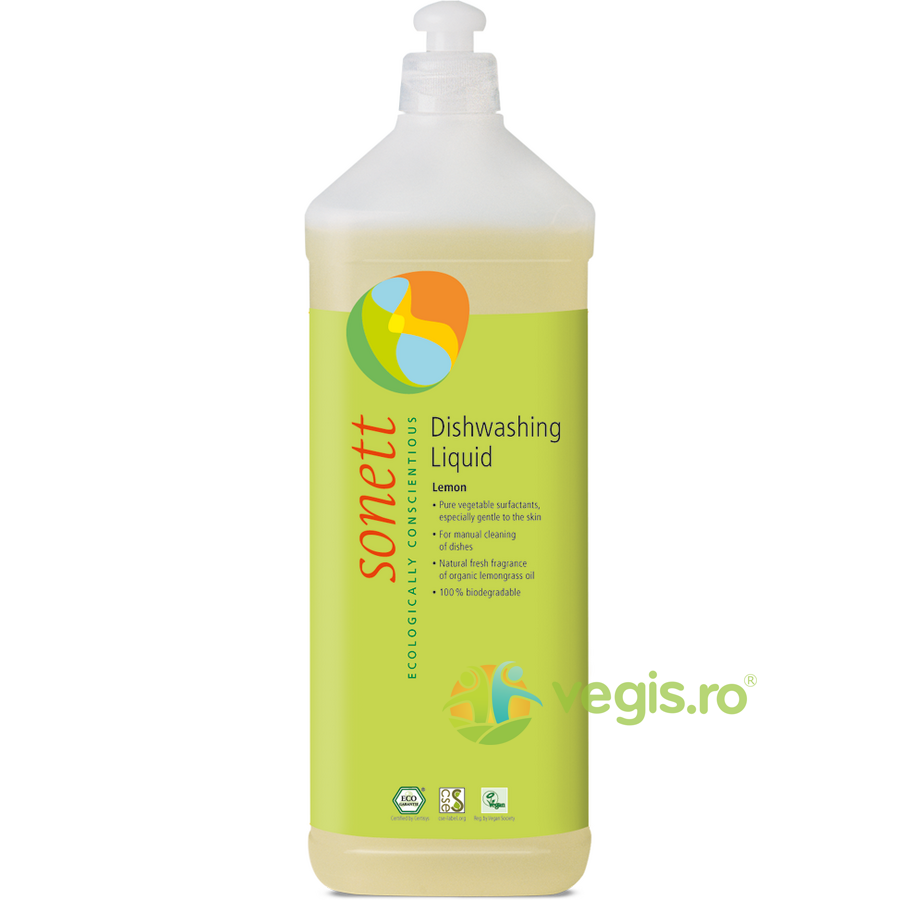 Detergent Pentru Spalat Vase Lamaie Ecologic/bio 1l