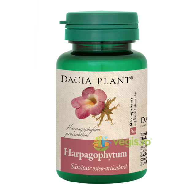 Harpagophytum (Gheara Diavolului) 60Cpr, DACIA PLANT, Capsule, Comprimate, 1, Vegis.ro