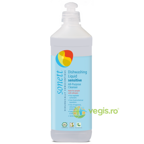 Detergent Universal Sensitiv Ecologic/Bio 500ml Sonett, SONETT, Produse de Curatenie Casa, 1, Vegis.ro