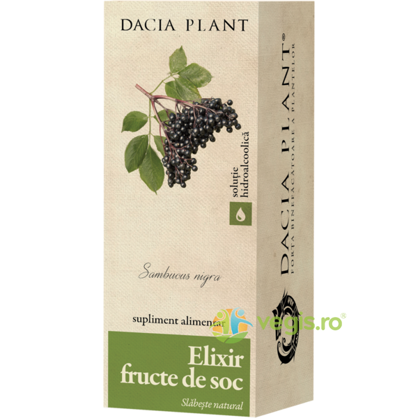 Elixir Fructe De Soc Remediu 200ml, DACIA PLANT, Produse de Slabit, 2, Vegis.ro