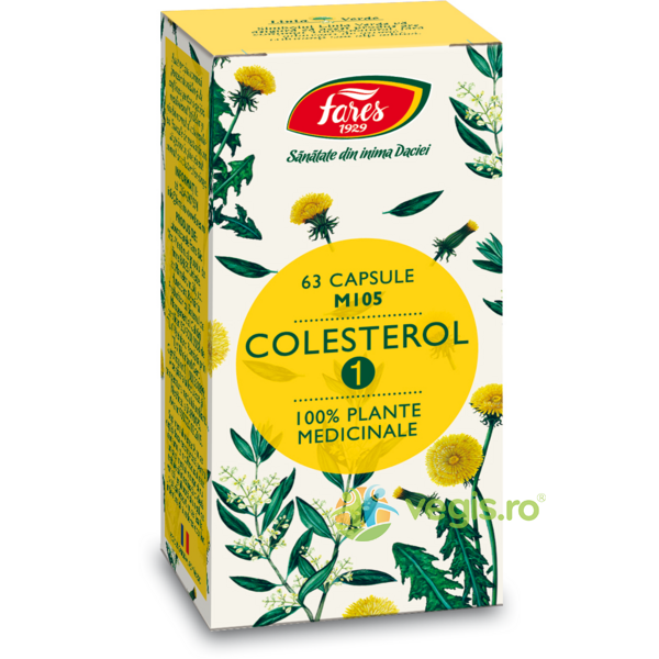 Colesterol 1 (M105) 63Cps, FARES, Capsule, Comprimate, 2, Vegis.ro