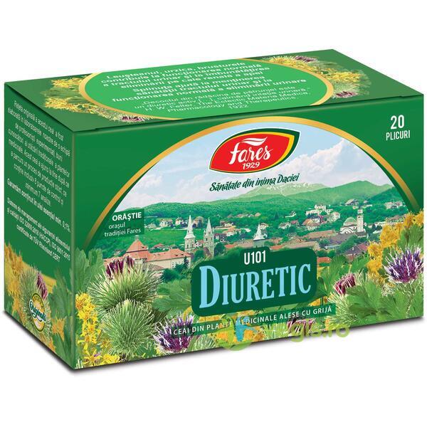 Ceai Diuretic (U101) 20dz, FARES, Ceaiuri doze, 1, Vegis.ro