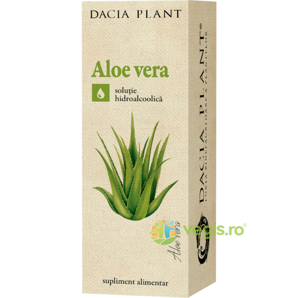 Tinctura De Aloe Vera 50ml, DACIA PLANT, Tincturi simple, 2, Vegis.ro
