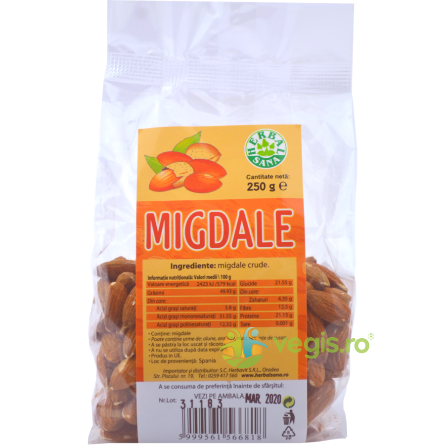 Migdale Crude 250g 250g Alimentare