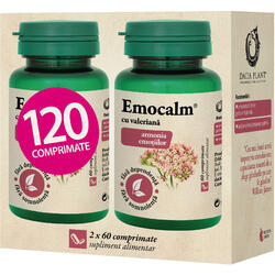 Pachet Emocalm cu Valeriana 60cpr+60cpr DACIA PLANT