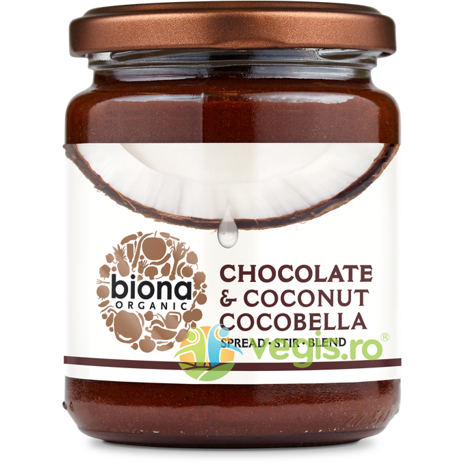 Crema de Ciocolata si Cocos CocoBella Ecologica/Bio 250g