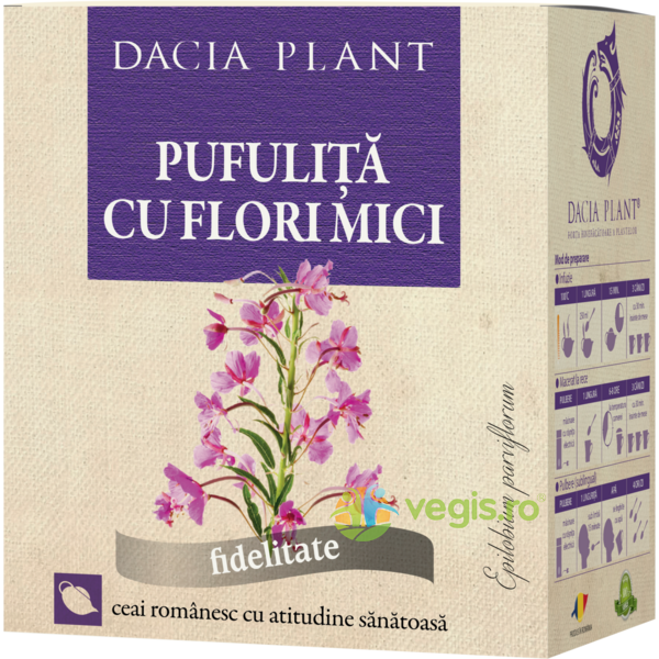 Ceai De Pufulita Cu Flori Mici 50g, DACIA PLANT, Ceaiuri vrac, 1, Vegis.ro